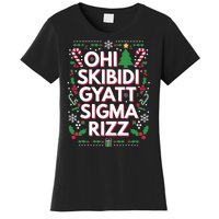 Ohio Gyatt Sigma Rizz Gen Alpha Xmas Christmas Party Women's T-Shirt