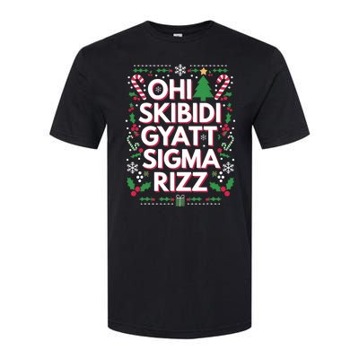 Ohio Gyatt Sigma Rizz Gen Alpha Xmas Christmas Party Softstyle CVC T-Shirt