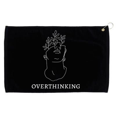 Overthinking Greek Statue Dark Academia Grommeted Golf Towel