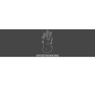 Overthinking Greek Statue Dark Academia Bumper Sticker