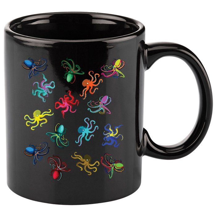Octopus Gift Tee Octopus Tee 11oz C Handle Ceramic Mug