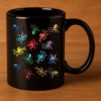 Octopus Gift Tee Octopus Tee 11oz C Handle Ceramic Mug