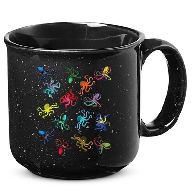 Octopus Gift Tee Octopus Tee 15oz Campfire Ceramic Mug