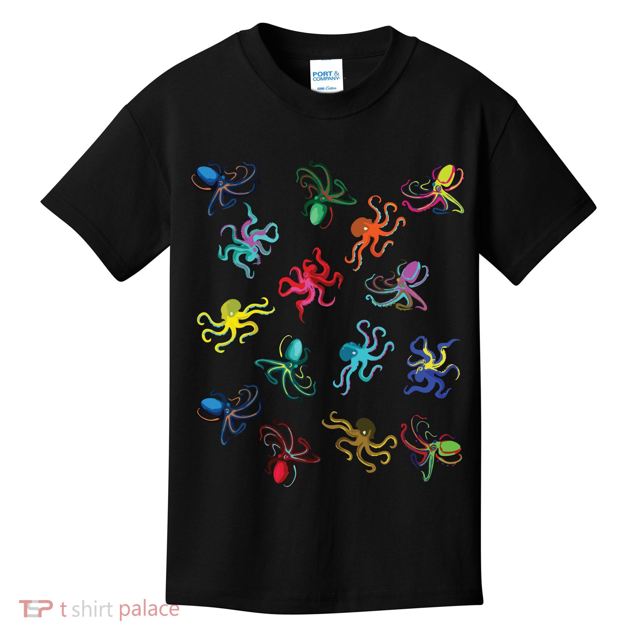 Octopus Gift Tee Octopus Tee Kids T-Shirt