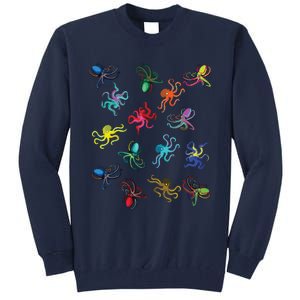 Octopus Gift Tee Octopus Tee Tall Sweatshirt