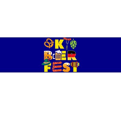 Oktoberfest German Things Cute Bavarian Festival Bumper Sticker