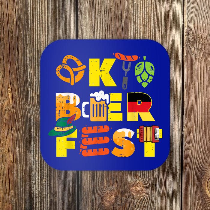 Oktoberfest German Things Cute Bavarian Festival Coaster