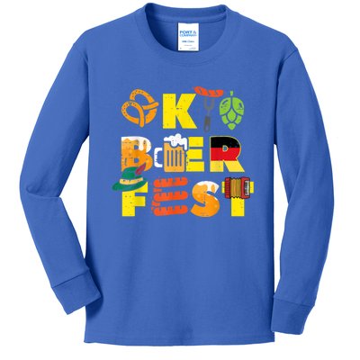 Oktoberfest German Things Cute Bavarian Festival Kids Long Sleeve Shirt