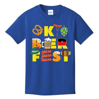 Oktoberfest German Things Cute Bavarian Festival Kids T-Shirt