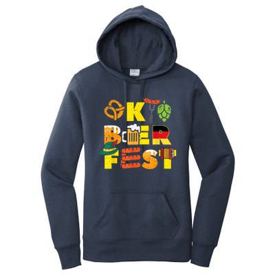 Oktoberfest German Things Cute Bavarian Festival Women's Pullover Hoodie