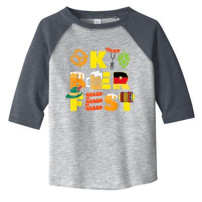 Oktoberfest German Things Cute Bavarian Festival Toddler Fine Jersey T-Shirt