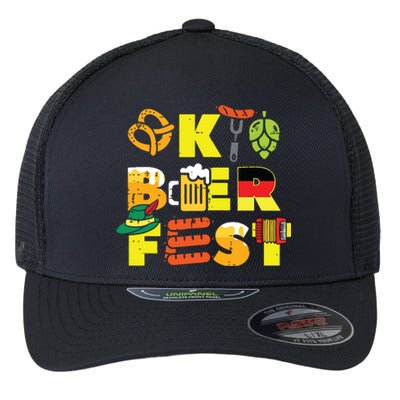 Oktoberfest German Things Cute Bavarian Festival Flexfit Unipanel Trucker Cap