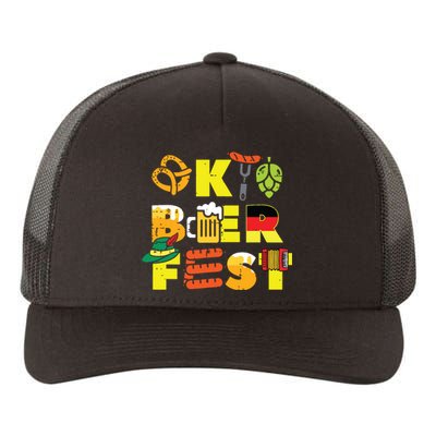 Oktoberfest German Things Cute Bavarian Festival Yupoong Adult 5-Panel Trucker Hat