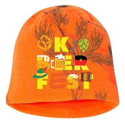 Oktoberfest German Things Cute Bavarian Festival Kati - Camo Knit Beanie