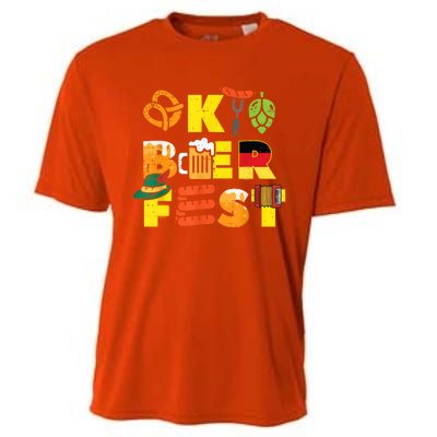 Oktoberfest German Things Cute Bavarian Festival Cooling Performance Crew T-Shirt