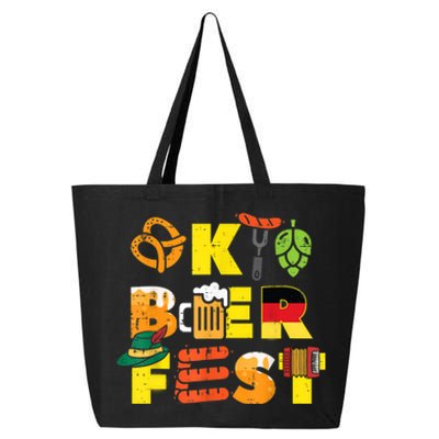 Oktoberfest German Things Cute Bavarian Festival 25L Jumbo Tote