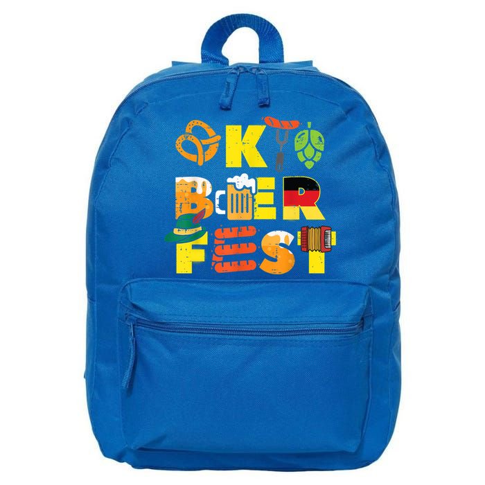 Oktoberfest German Things Cute Bavarian Festival 16 in Basic Backpack