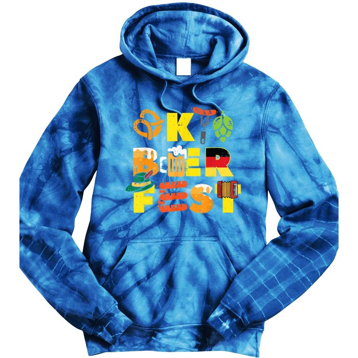 Oktoberfest German Things Cute Bavarian Festival Tie Dye Hoodie