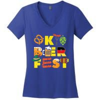 Oktoberfest German Things Cute Bavarian Festival Women's V-Neck T-Shirt