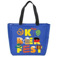 Oktoberfest German Things Cute Bavarian Festival Zip Tote Bag