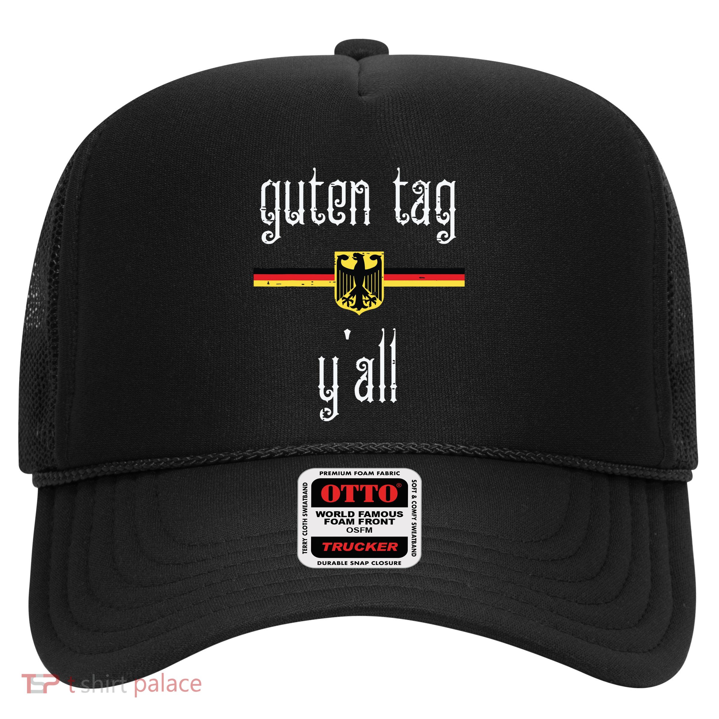 Oktoberfest Guten Tag Yall German Flag Eagle Trucker Hat