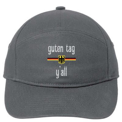 Oktoberfest Guten Tag Yall German Flag Eagle 7-Panel Snapback Hat