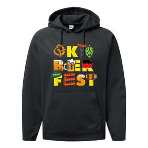 Oktoberfest German Things Cute Bavarian Festival Performance Fleece Hoodie