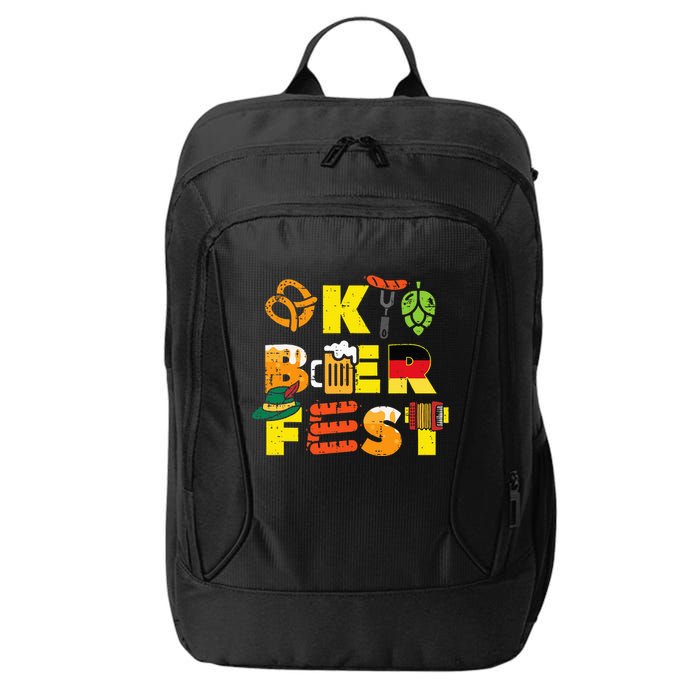 Oktoberfest German Things Cute Bavarian Festival City Backpack