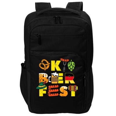 Oktoberfest German Things Cute Bavarian Festival Impact Tech Backpack