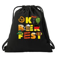 Oktoberfest German Things Cute Bavarian Festival Drawstring Bag