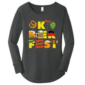 Oktoberfest German Things Cute Bavarian Festival Women's Perfect Tri Tunic Long Sleeve Shirt