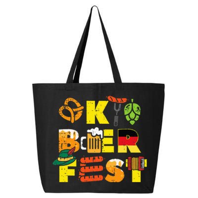 Oktoberfest German Things Cute Bavarian Festival 25L Jumbo Tote