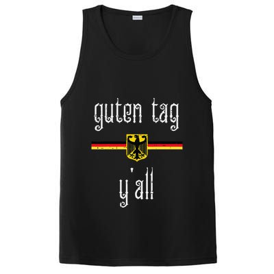 Oktoberfest Guten Tag Yall German Flag Eagle PosiCharge Competitor Tank