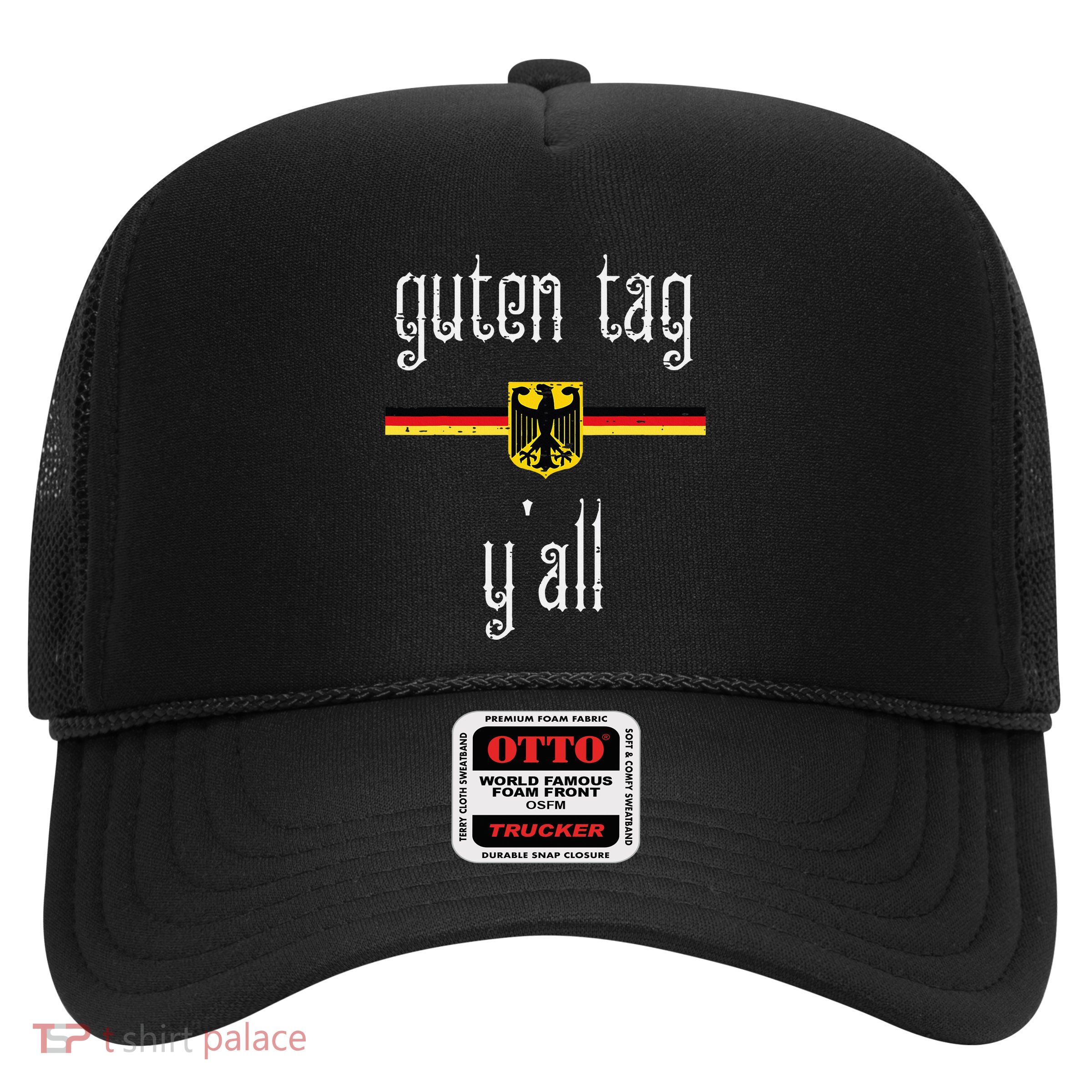 Oktoberfest Guten Tag Yall German Flag Eagle Trucker Hat