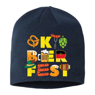 Oktoberfest German Things Cute Bavarian Festival Women Sustainable Beanie