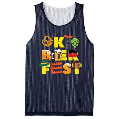 Oktoberfest German Things Cute Bavarian Festival Women Mesh Reversible Basketball Jersey Tank