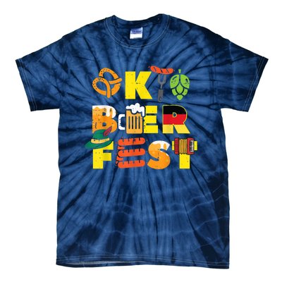 Oktoberfest German Things Cute Bavarian Festival Women Tie-Dye T-Shirt