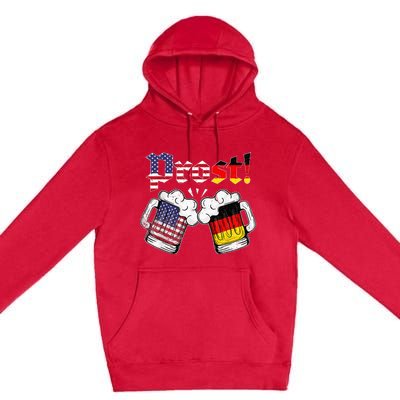 Oktoberfest German USA Flag Beer Octoberfest Prost Premium Pullover Hoodie