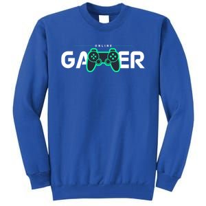 Online Gamer Video Games Funny Gamer Gift Tall Sweatshirt