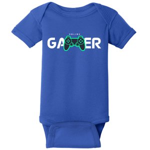 Online Gamer Video Games Funny Gamer Gift Baby Bodysuit