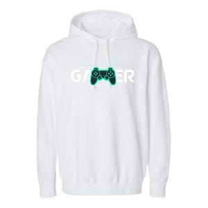 Online Gamer Video Games Funny Gamer Gift Garment-Dyed Fleece Hoodie