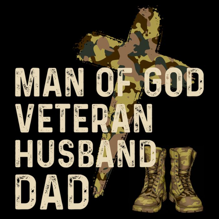 Of God Veteran Husband Dad Christian Jesus Camouflage Gift Drawstring Bag