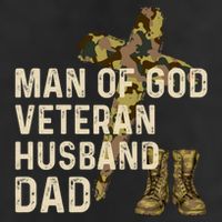Of God Veteran Husband Dad Christian Jesus Camouflage Gift Hat