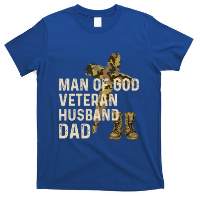 Of God Veteran Husband Dad Christian Jesus Camouflage Gift T-Shirt