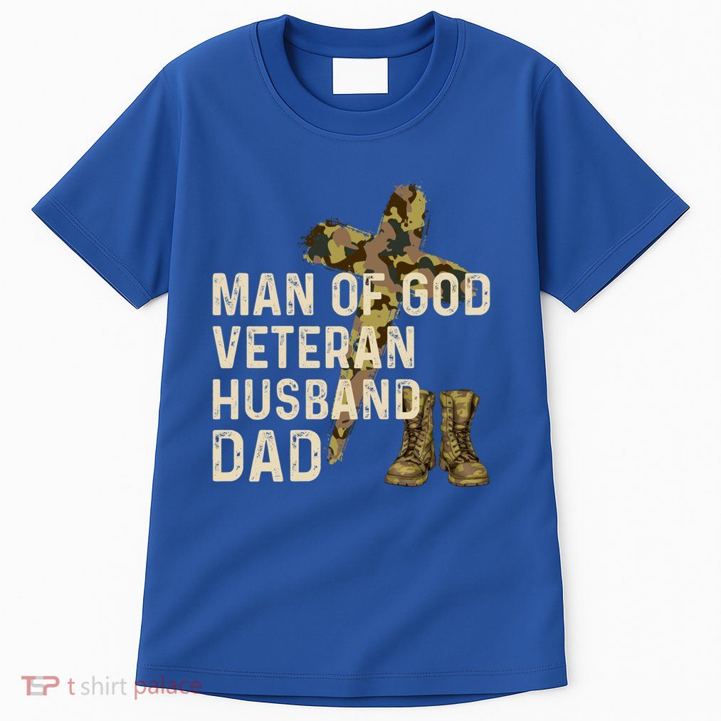 Of God Veteran Husband Dad Christian Jesus Camouflage Gift Tall T-Shirt