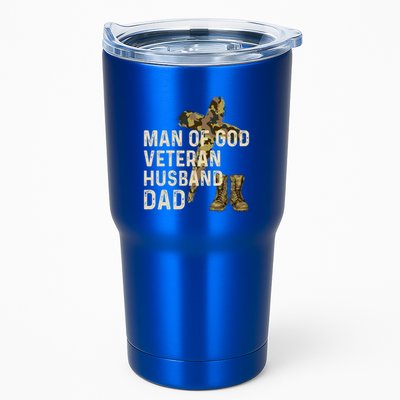 Of God Veteran Husband Dad Christian Jesus Camouflage Gift Tumbler