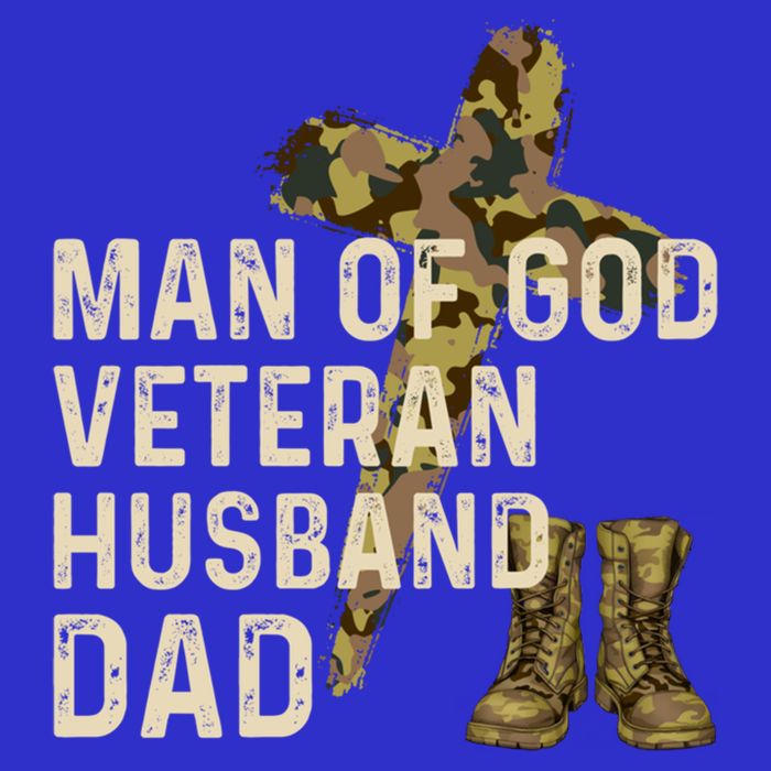 Of God Veteran Husband Dad Christian Jesus Camouflage Gift Visor