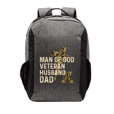 Of God Veteran Husband Dad Christian Jesus Camouflage Gift Vector Backpack