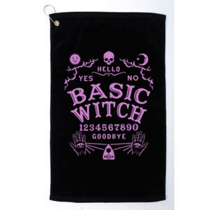 Occult Gothic Witchcraft Wiccan Ouija Board Basic Witch Gift Platinum Collection Golf Towel