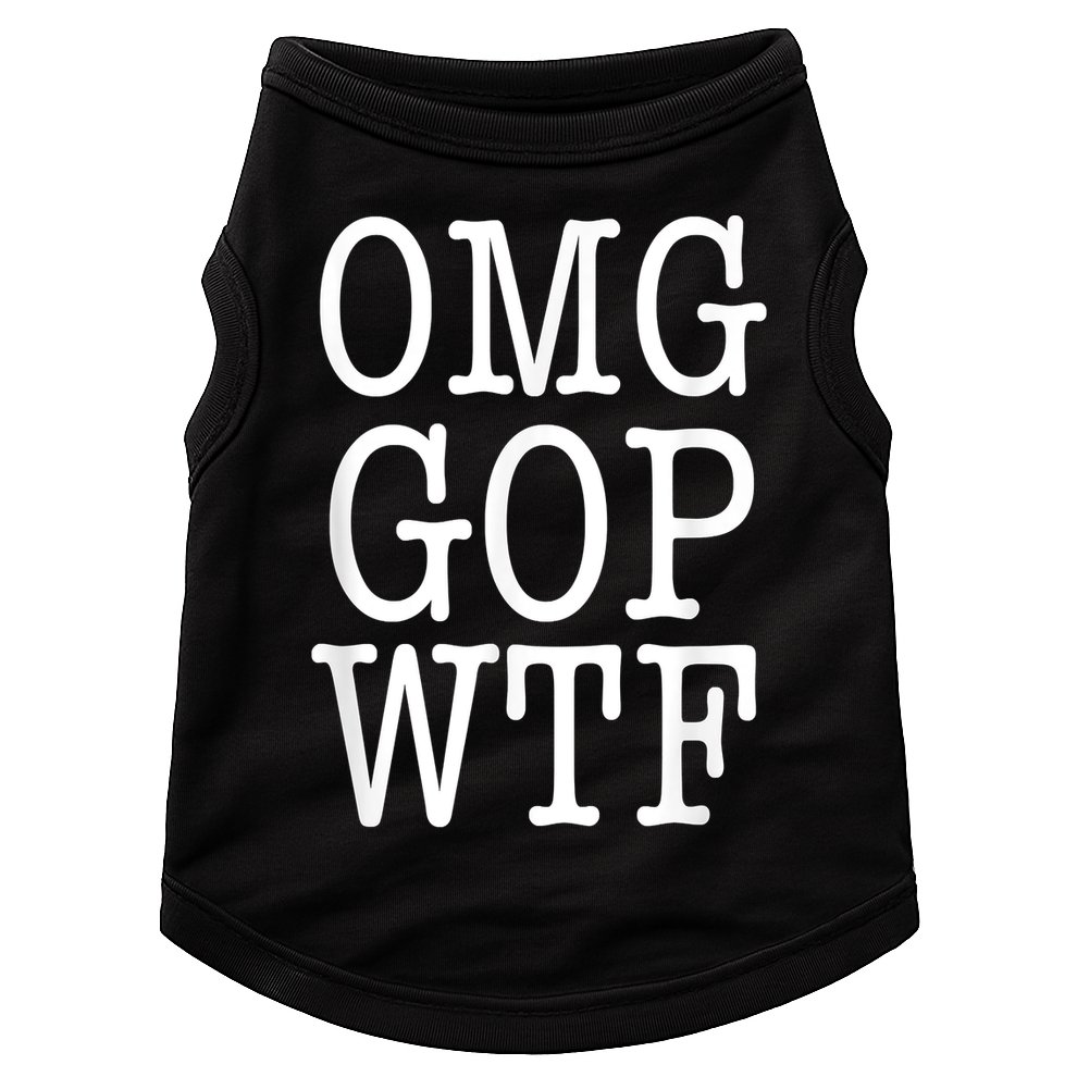 OMG GOP WTF Anti Trump No More Republican Party Doggie Tank